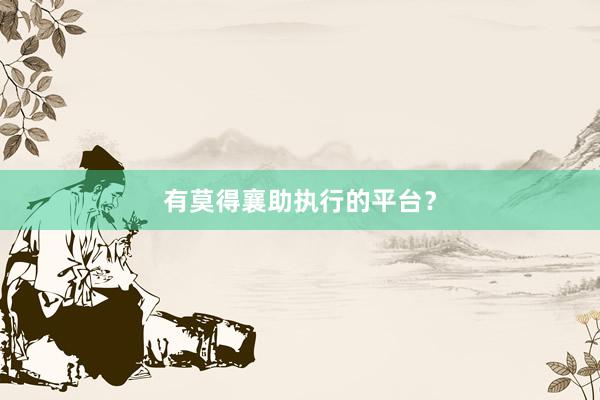 有莫得襄助执行的平台？